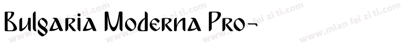 Bulgaria Moderna Pro字体转换